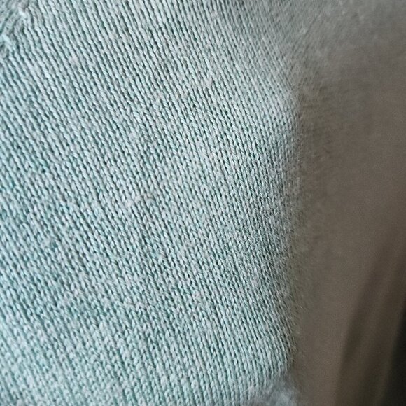 J Crew Women's Sweatshirt Green Medium Crew Neck Balloon Long Sleeve Cashmere - Picture 4 of 8